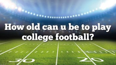 How old can u be to play college football?