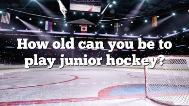 How old can you be to play junior hockey?