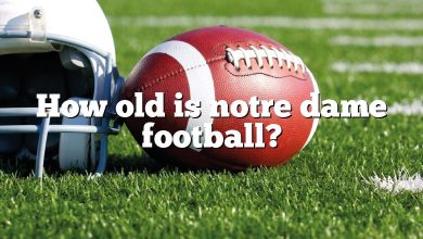 How old is notre dame football?