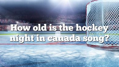 How old is the hockey night in canada song?