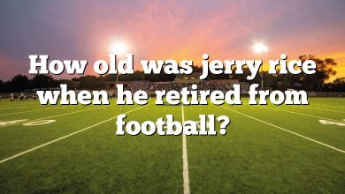 How old was jerry rice when he retired from football?