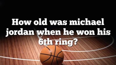 How old was michael jordan when he won his 6th ring?