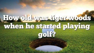 How old was tiger woods when he started playing golf?