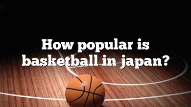 How popular is basketball in japan?