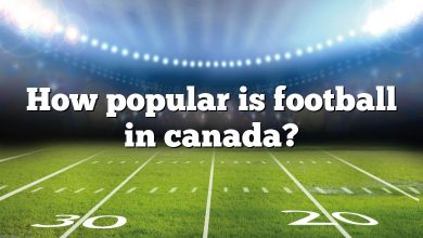 How popular is football in canada?