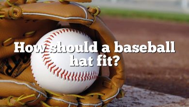 How should a baseball hat fit?