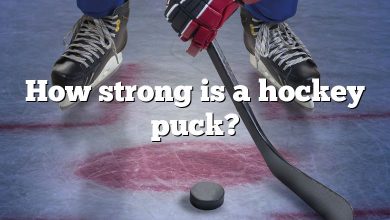 How strong is a hockey puck?