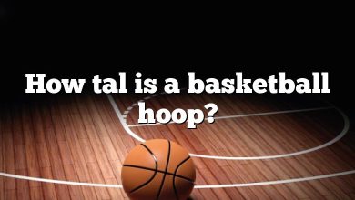 How tal is a basketball hoop?