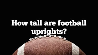 How tall are football uprights?