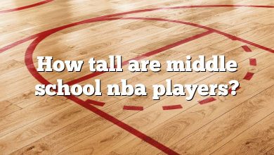 How tall are middle school nba players?