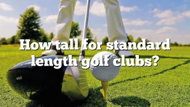 How tall for standard length golf clubs?