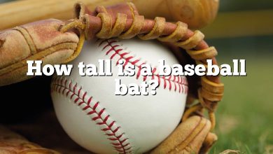 How tall is a baseball bat?