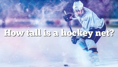 How tall is a hockey net?