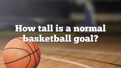 How tall is a normal basketball goal?