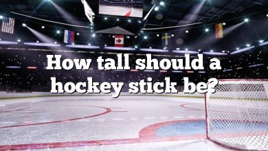 How tall should a hockey stick be?