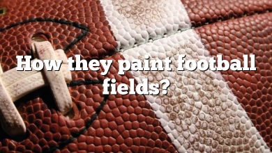 How they paint football fields?