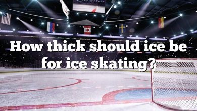 How thick should ice be for ice skating?