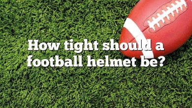 How tight should a football helmet be?