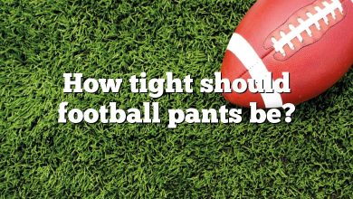 How tight should football pants be?