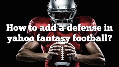 How to add a defense in yahoo fantasy football?