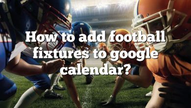 How to add football fixtures to google calendar?