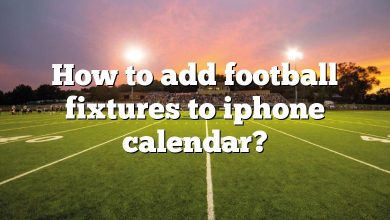How to add football fixtures to iphone calendar?