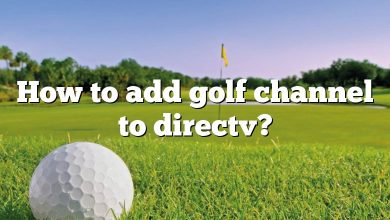 How to add golf channel to directv?