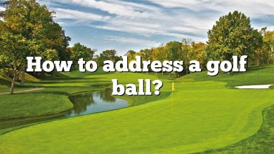How to address a golf ball?