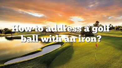 How to address a golf ball with an iron?