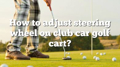 How to adjust steering wheel on club car golf cart?