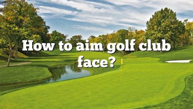 How to aim golf club face?