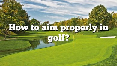 How to aim properly in golf?