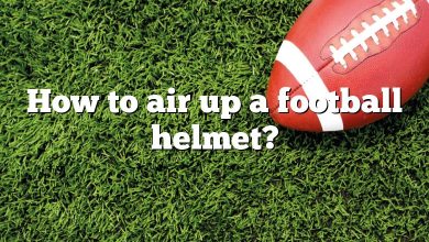 How to air up a football helmet?