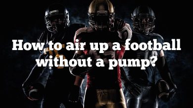 How to air up a football without a pump?