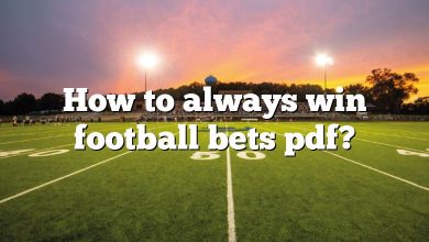 How to always win football bets pdf?