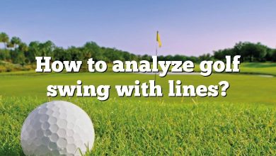 How to analyze golf swing with lines?