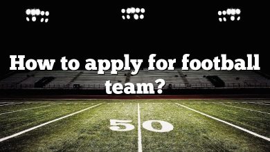 How to apply for football team?