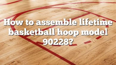 How to assemble lifetime basketball hoop model 90228?