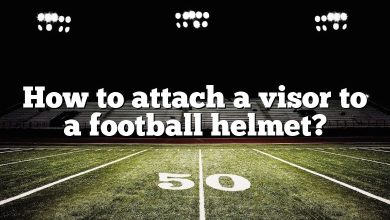 How to attach a visor to a football helmet?