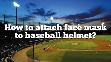 How to attach face mask to baseball helmet?