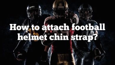 How to attach football helmet chin strap?