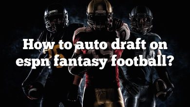 How to auto draft on espn fantasy football?