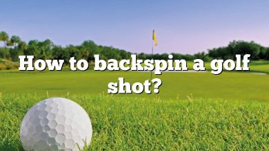 How to backspin a golf shot?