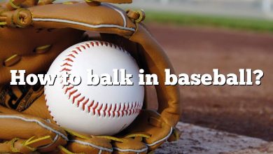 How to balk in baseball?