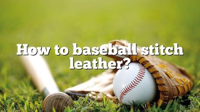How to baseball stitch leather?