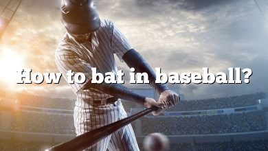 How to bat in baseball?