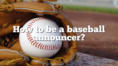 How to be a baseball announcer?