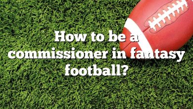 How to be a commissioner in fantasy football?