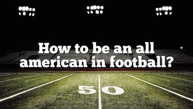 How to be an all american in football?