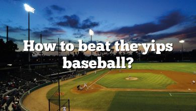 How to beat the yips baseball?